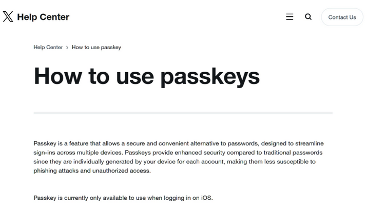 吉水苹果维修店铺分享iOS用户如何通过通行密钥(Passkey)登录 